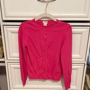 J. Crew Pink Cardigan Sweater with Long Sleeves